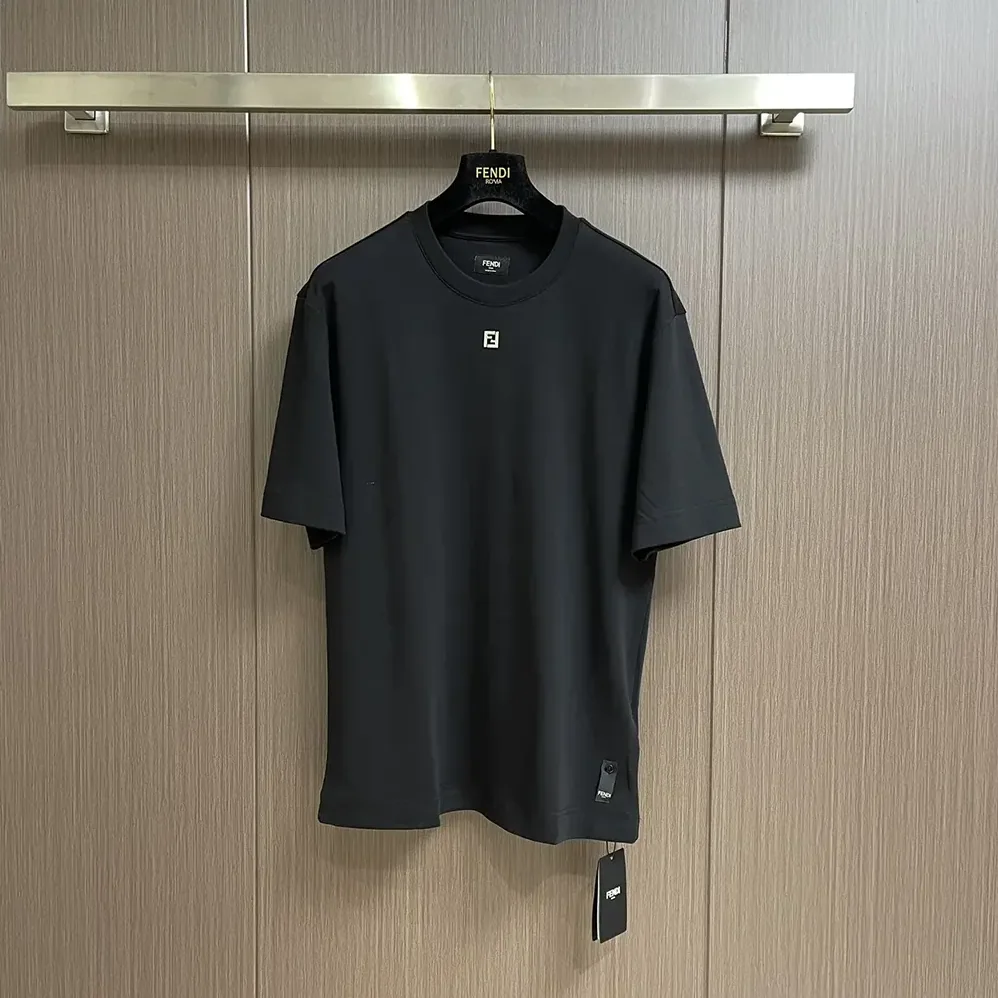 Fendi Black Cotton T for Women in shirt