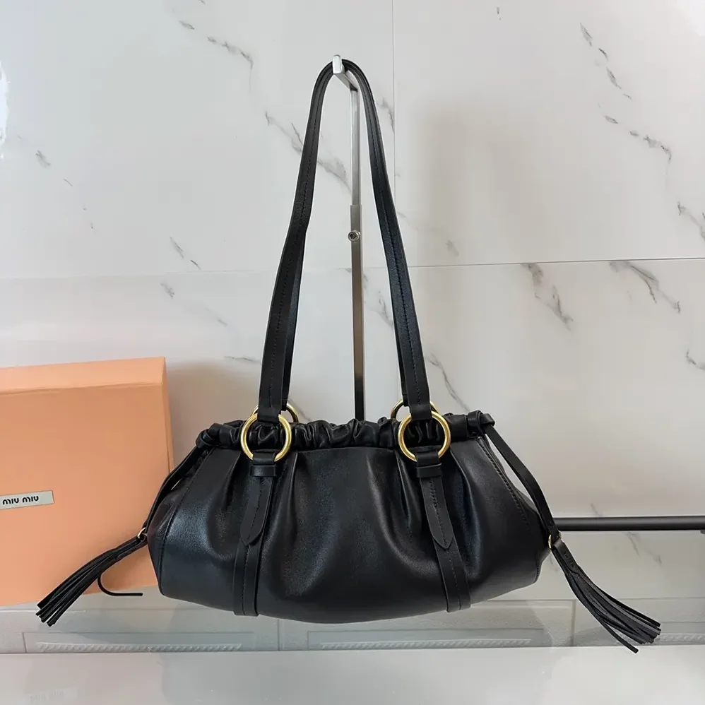 Miu Miu Joie Nappa Leather Bag for Women in Black