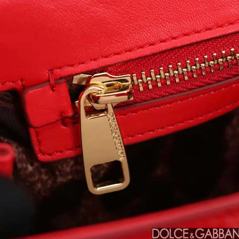Dolce Gabbana D&G Elongated Sicily Handbag for Women in Red