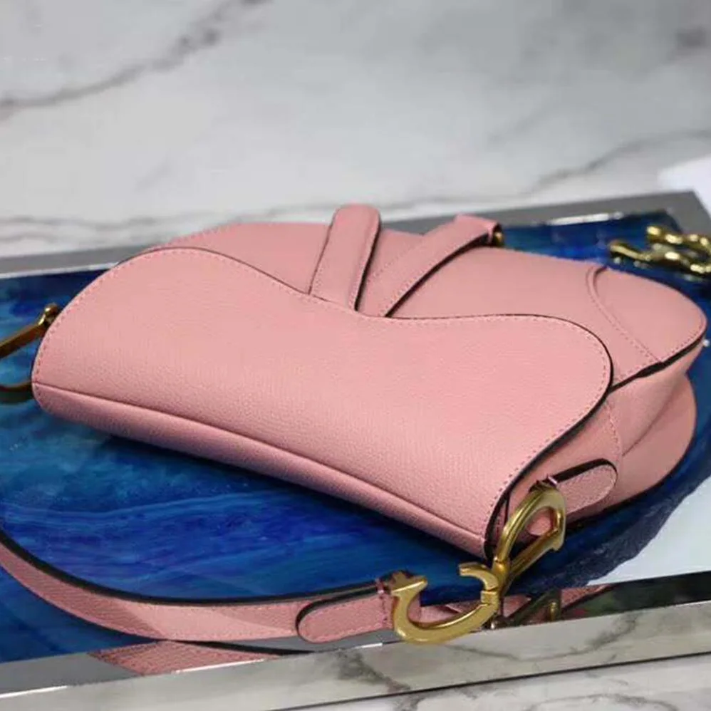 Dior Mini Saddle Bag in Calfskin for Women in Pink