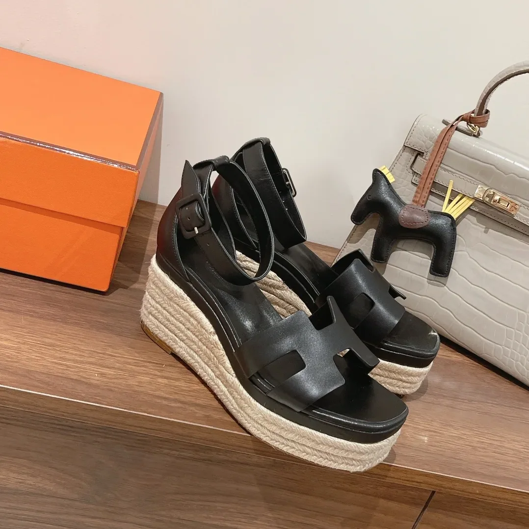 Hermes Doll 40 Espadrilles Black /