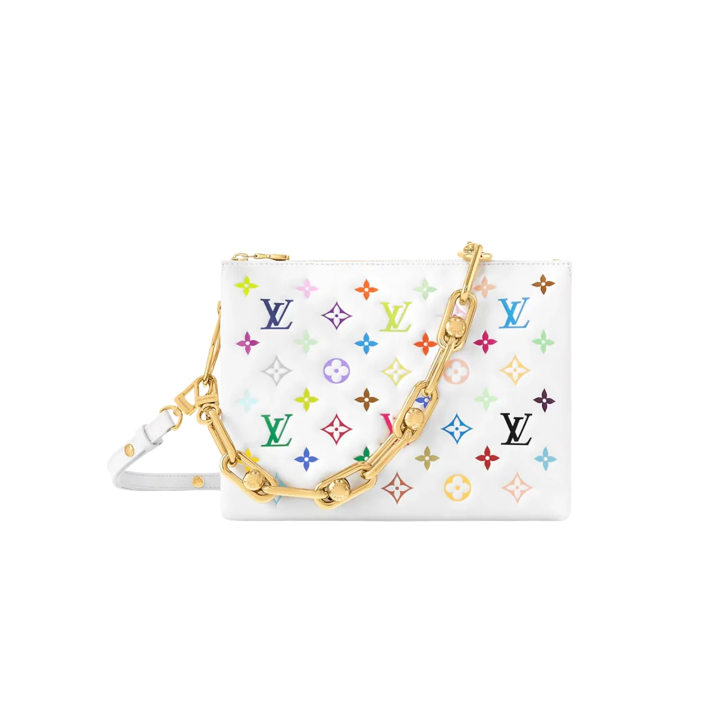 Louis Vuitton LV x TM Coussin PM Shoulder Bag in Multicolored Gold Hardware