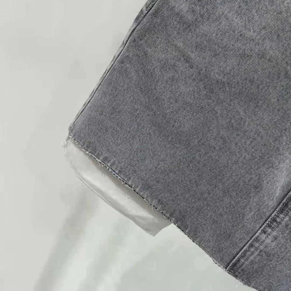 Miu Miu Denim Shorts with Embroidered Logo for Women