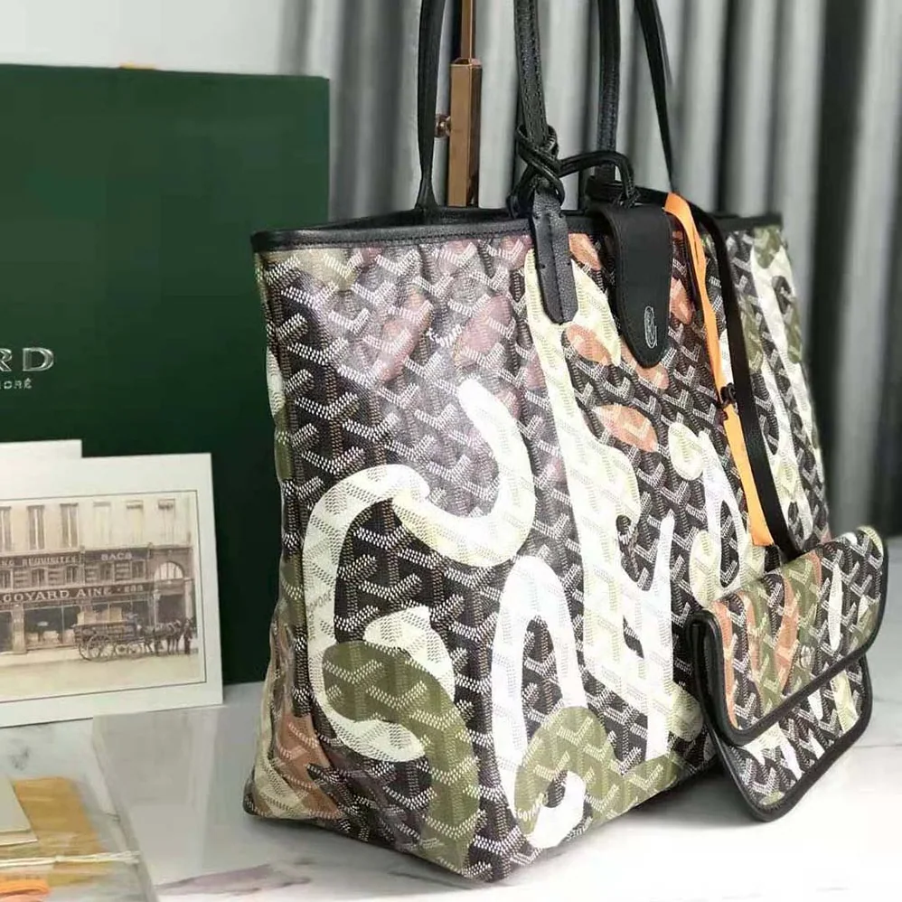 Goyard Saint Louis PM Bag Lettres Camouflage for Women in Green