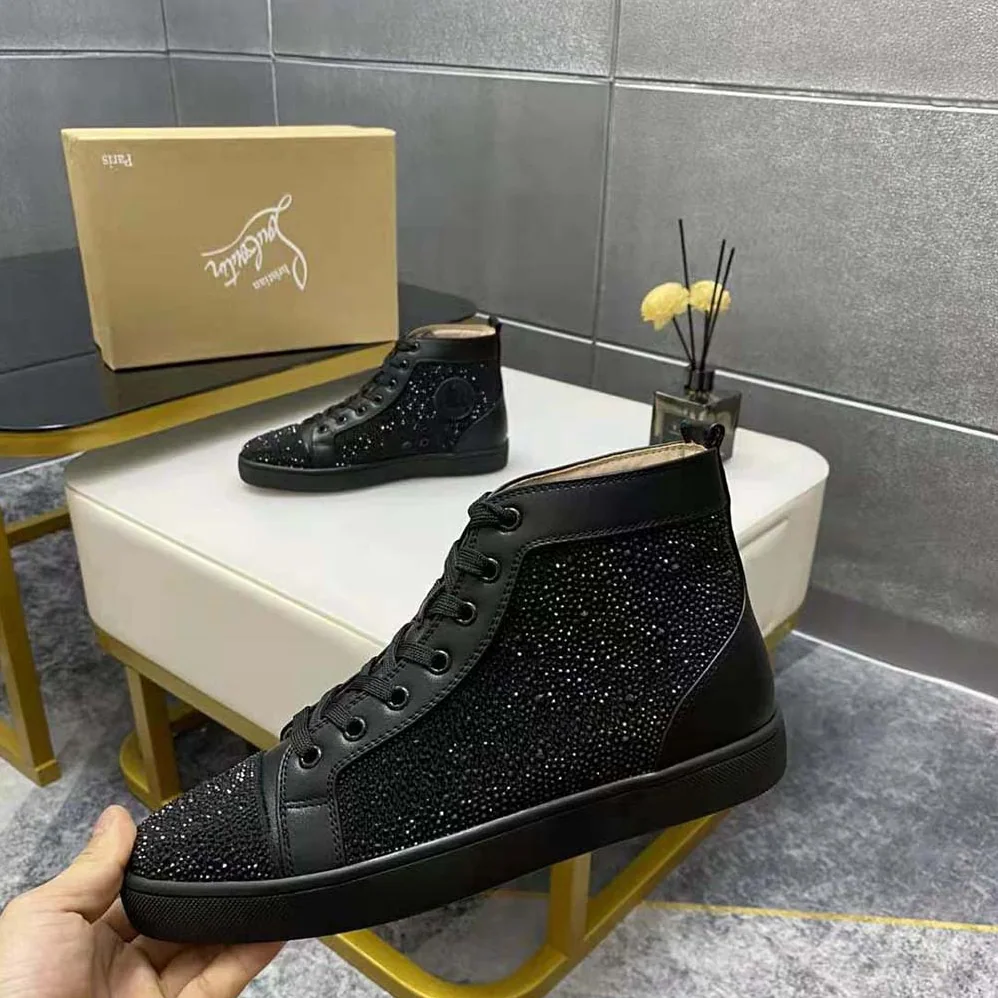 Christian Louboutin Louis Strass for Men in Black
