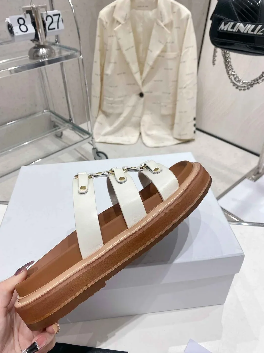 Celine Slides Tippi White