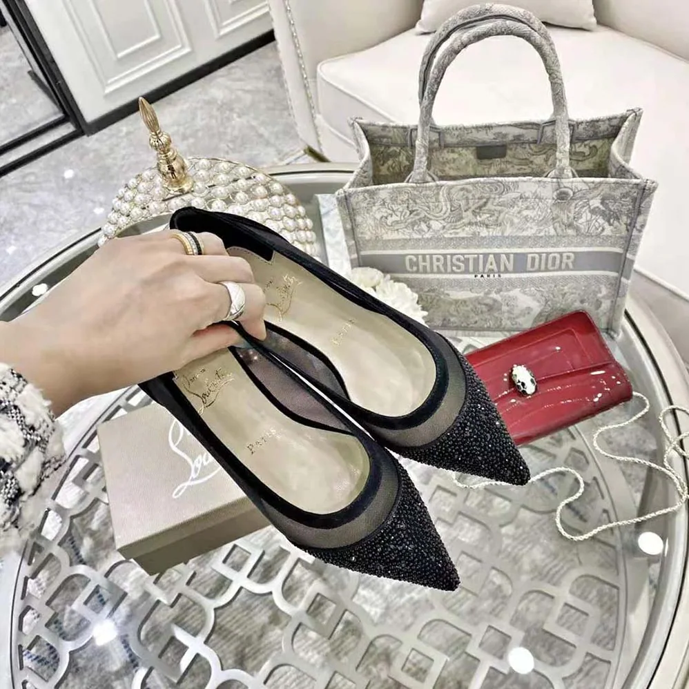 Christian Louboutin Galativi P Strass for Women in Black Christian Louboutin Galativi P Strass for Women in Black