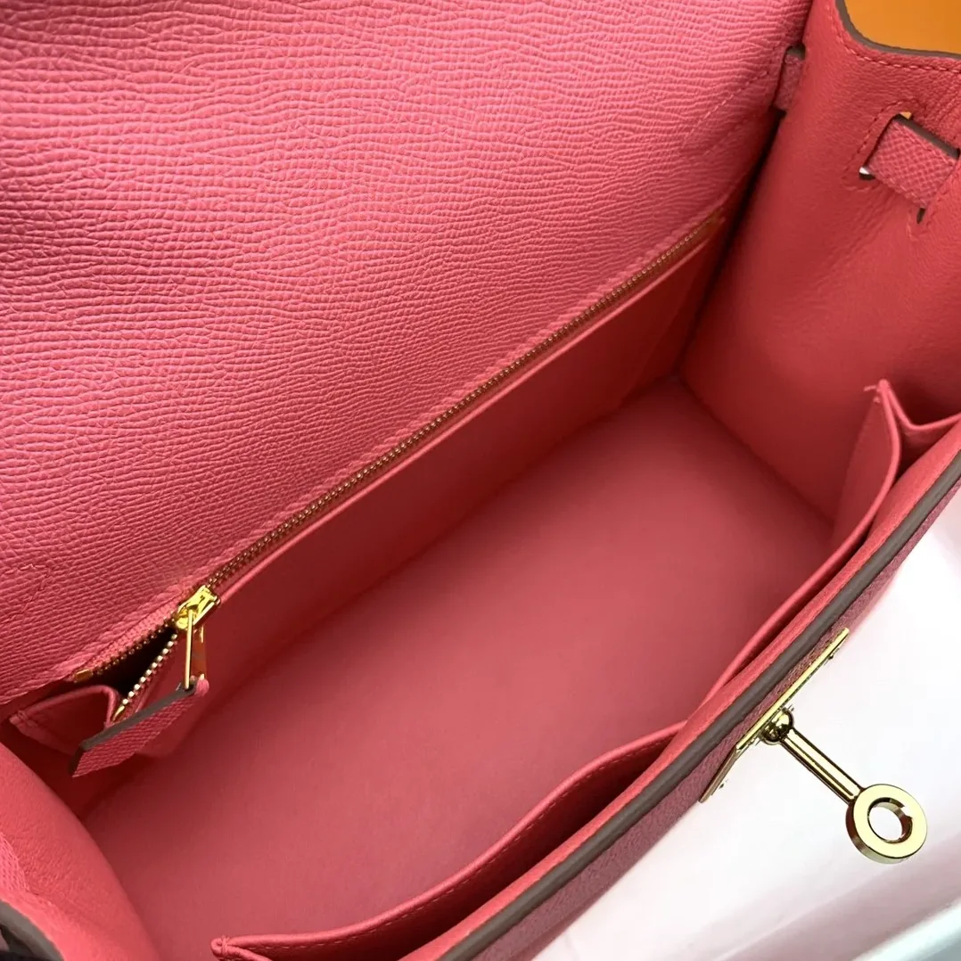 Hermes Kelly 28 Sellier Epsom Pink Bag