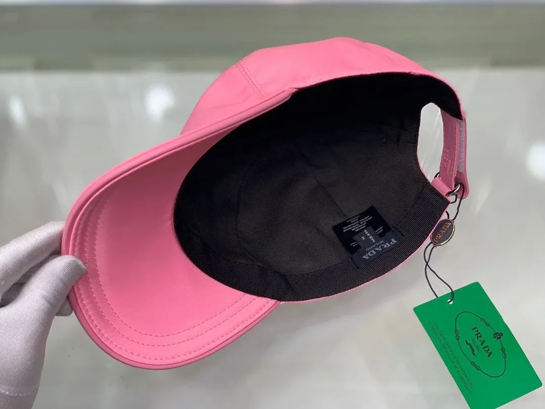 Prada Re-Nylon Baseball Cap Pink Prada