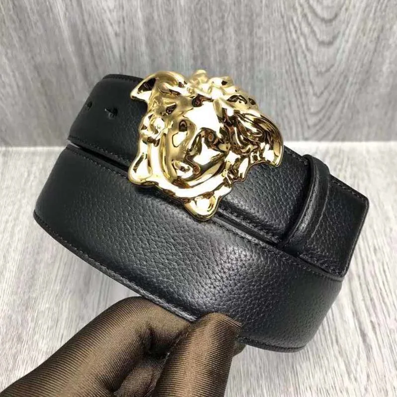 Versace Palazzo Belt with Medusa Buckle for Men Versace Palazzo Belt with Medusa Buckle for Men