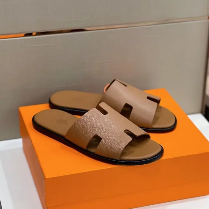 Hermes Izmir Sandals Brown Hermes Izmir Sandals Brown