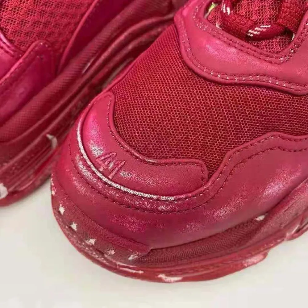 Balenciaga Triple S Faded Sneaker in Red for Women