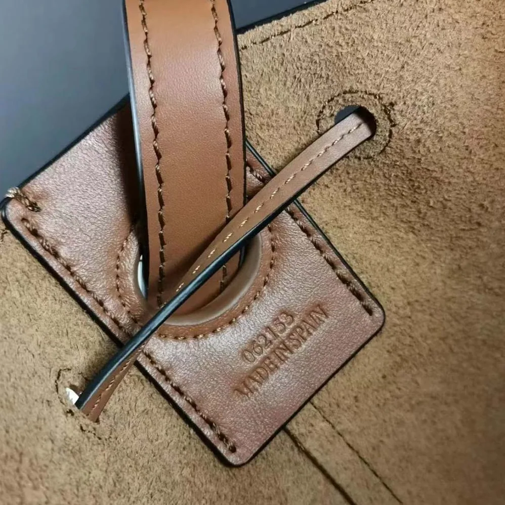Loewe Mini Nano Balloon Bag in Nappa and Calfskin for Women in Brown