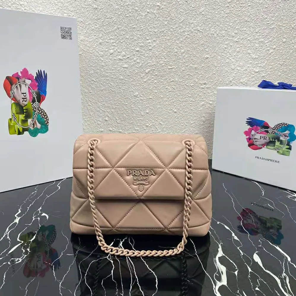Prada Small Nappa Leather Prada Spectrum Bag for Women in Pink