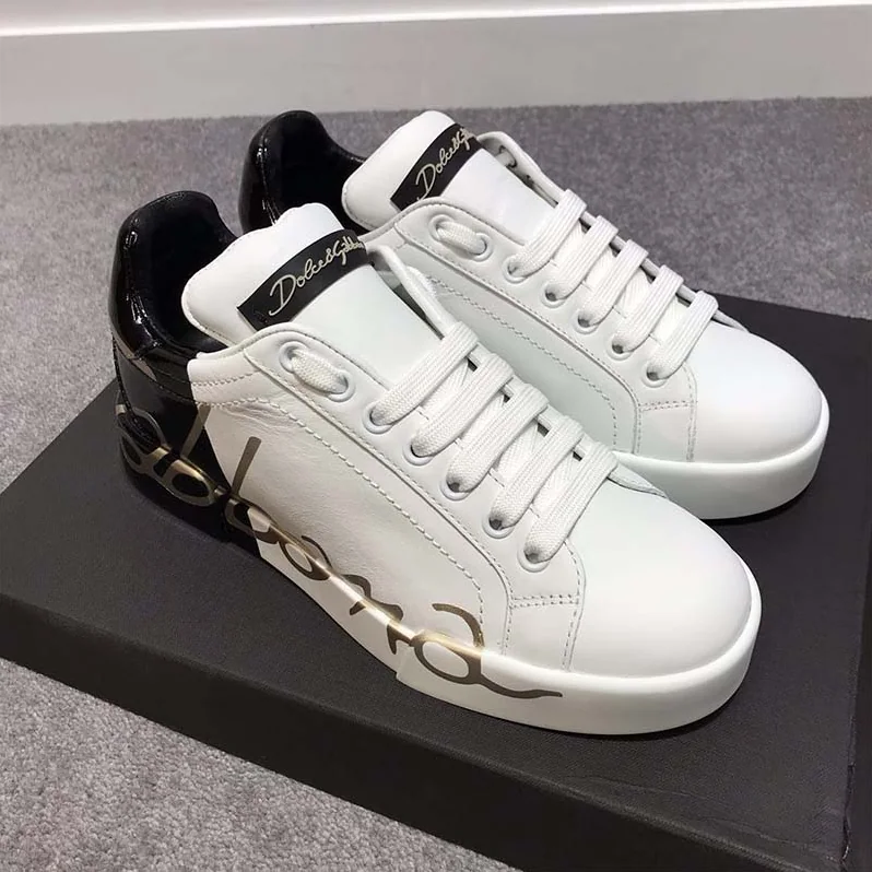 Dolce Gabbana D&G Shoes Zapatillas Portofino De Piel for Women in Black Dolce Gabbana D&G Shoes Zapatillas Portofino De Piel for Women in Black
