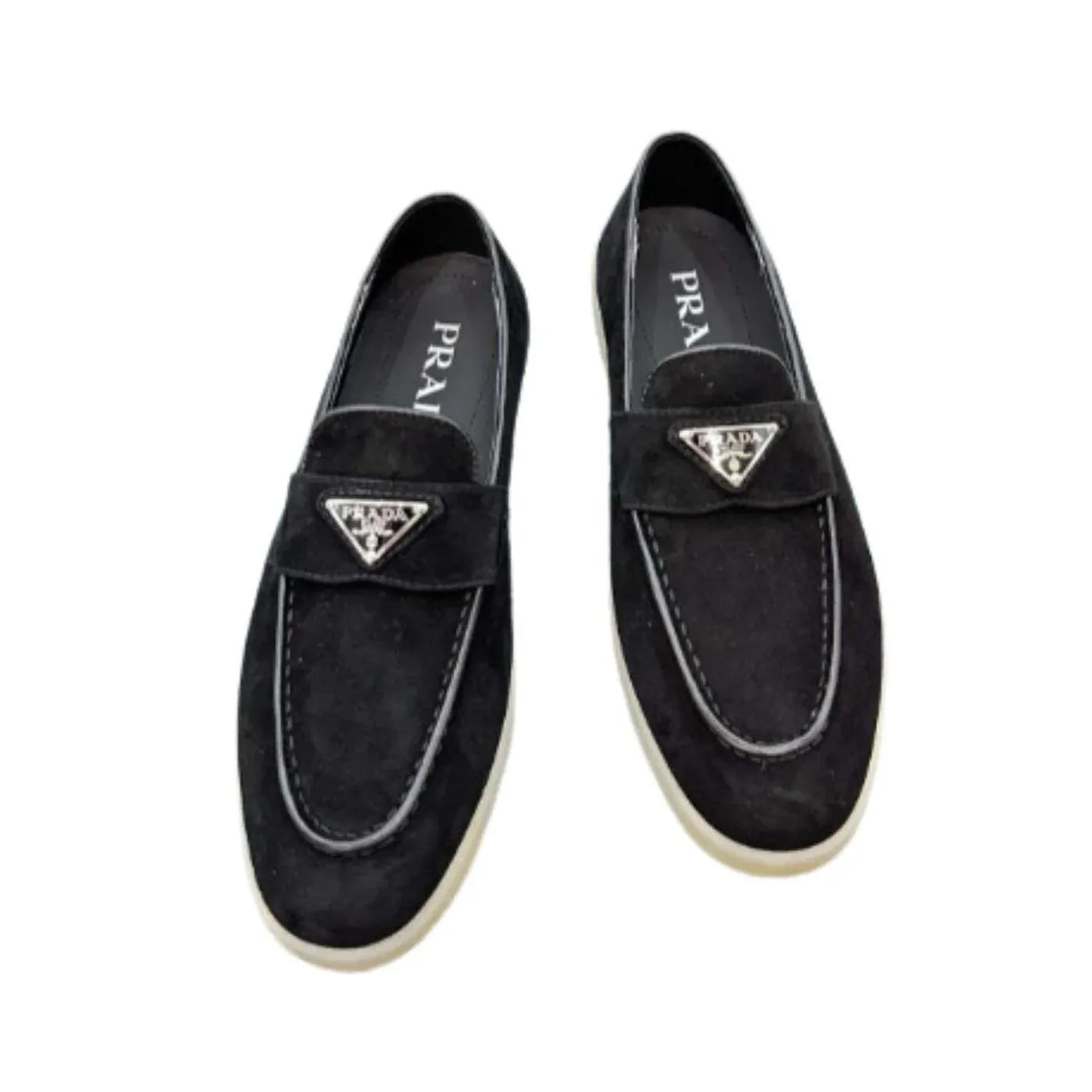 Prada Brushed Loafers Black