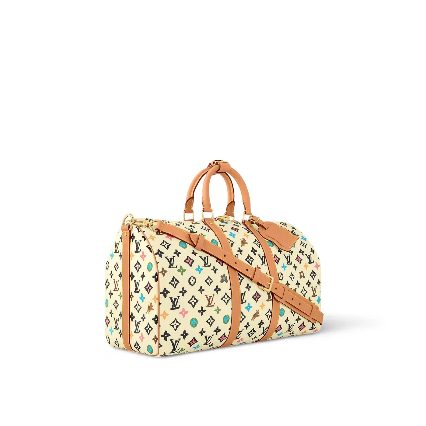 Louis Vuitton Keepall Bandouliere 45 Travel Bag in Vanilla Gold Hardware Louis Vuitton Keepall Bandouliere 45 Travel Bag in Vanilla Gold Hardware