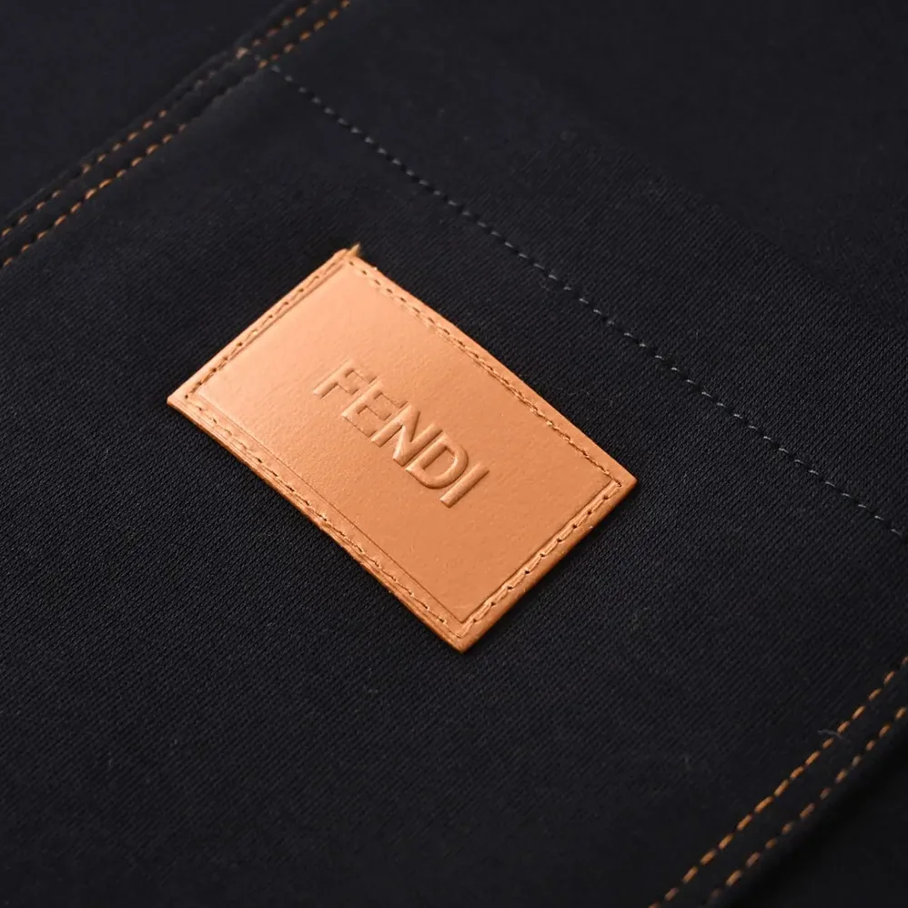 Fendi Dark Blue Cotton T for Men in shirt Fendi Dark Blue Cotton T for Men in shirt