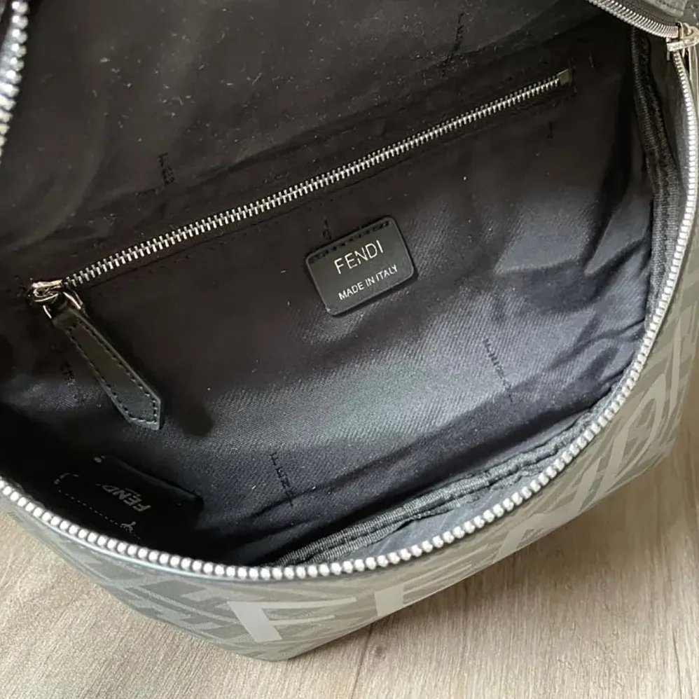 Fendi Diagonal Belt Bag Leather for Men in Gray Fendi Diagonal Belt Bag Leather for Men in Gray