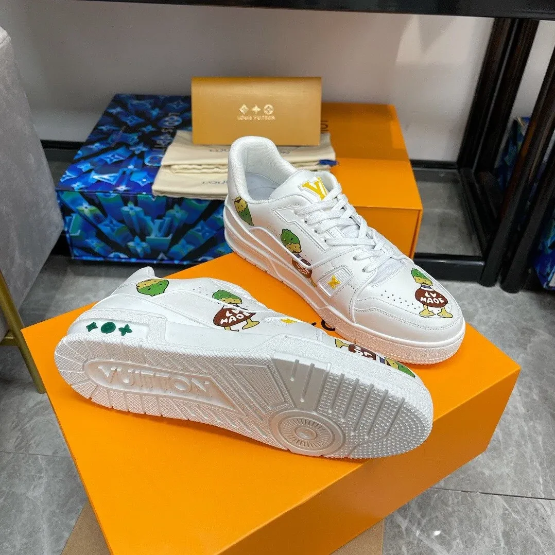 Louis Vuitton Trainer Sneaker White Nigo/Virgil Abloh LV 1A9JC5 Louis Vuitton Trainer Sneaker White Nigo/Virgil Abloh LV 1A9JC5