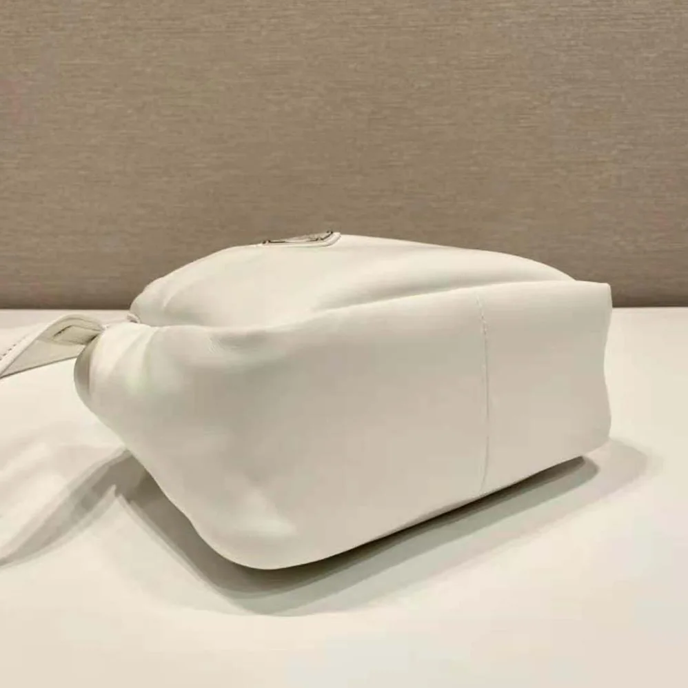 Prada Small Padded Prada Soft Nappa-Leather Bag for Women in White Prada Small Padded Prada Soft Nappa-Leather Bag for Women in White