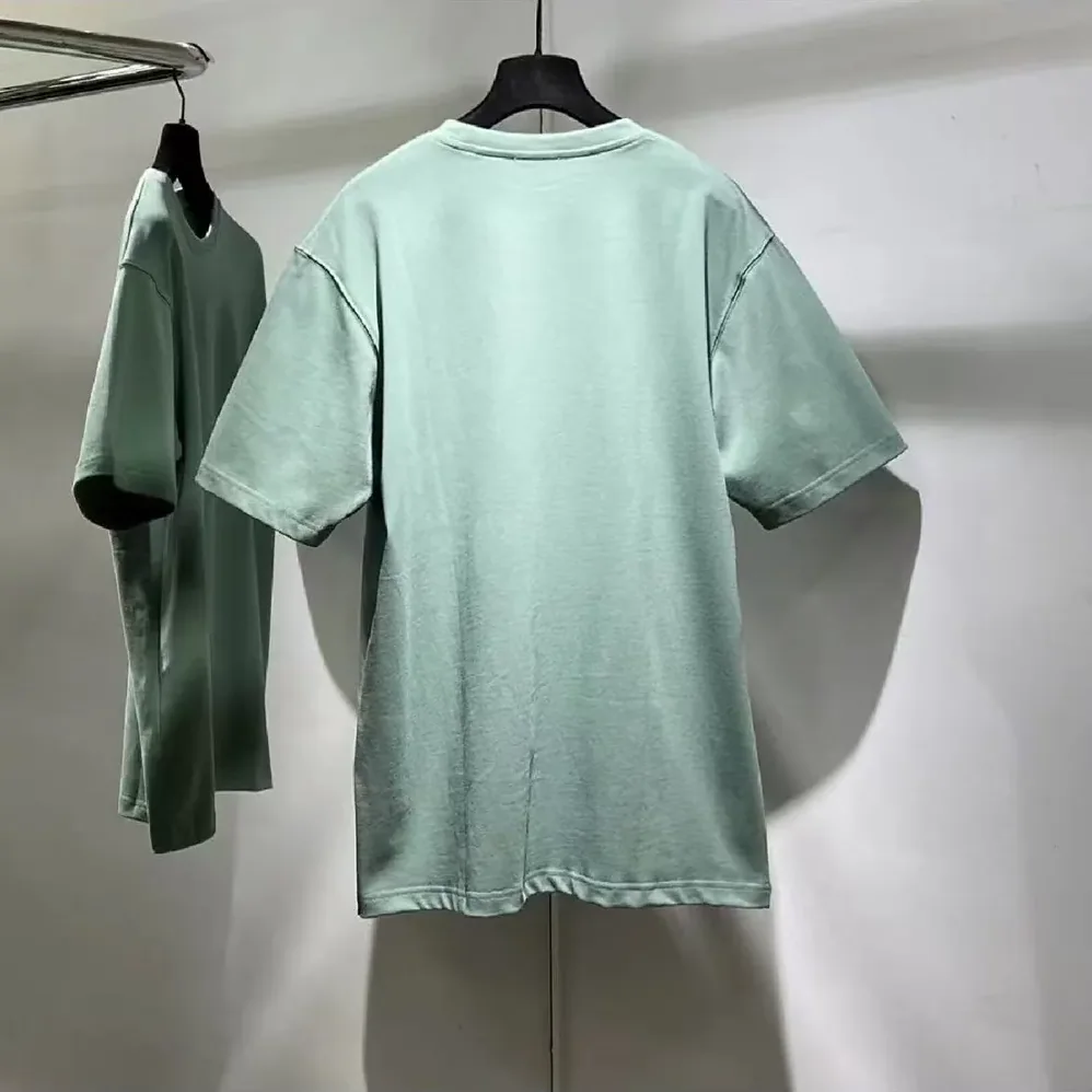 Dior CD Icon T-Shirt Relaxed Fit Aqua Cotton Jersey for Men