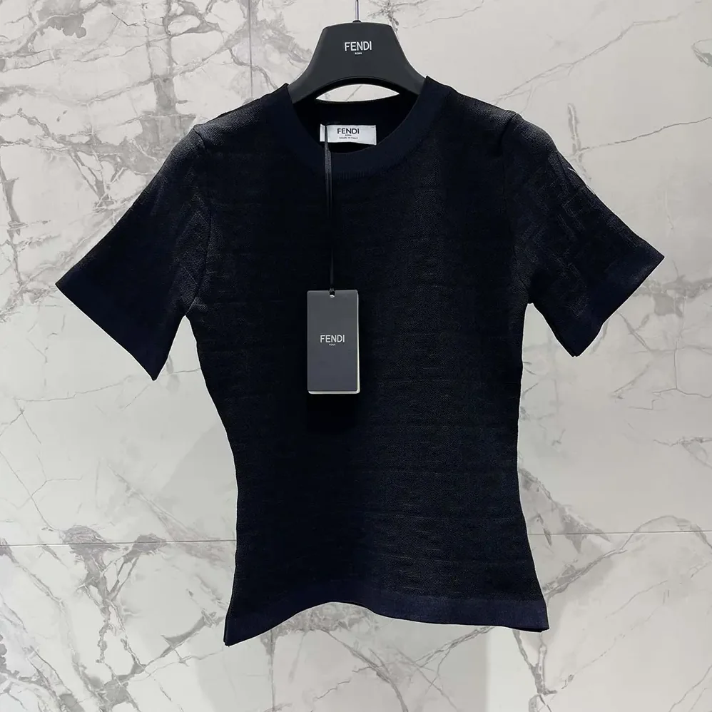 Fendi Black FF Viscose Sweater for Women