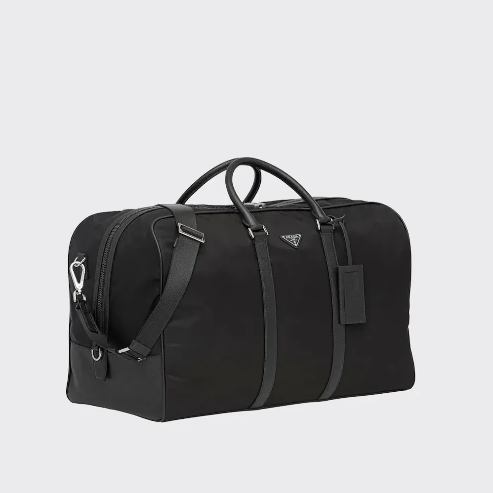 Prada Re-Nylon And Leather Duffle Bag / 2VC013_2DMH_F0002_V_SOO Prada Re-Nylon And Leather Duffle Bag / 2VC013_2DMH_F0002_V_SOO