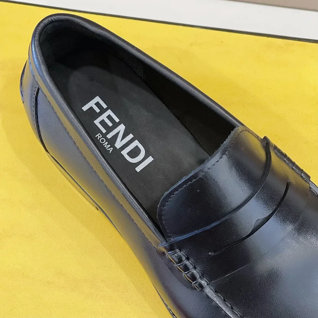 Fendi Force Matte Black Loafers Fendi Force Matte Black Loafers