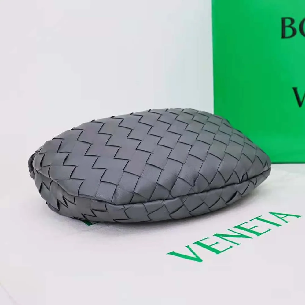 Bottega Veneta Mini Jodie in Lambskin Leather for Women in Gray Bottega Veneta Mini Jodie in Lambskin Leather for Women in Gray