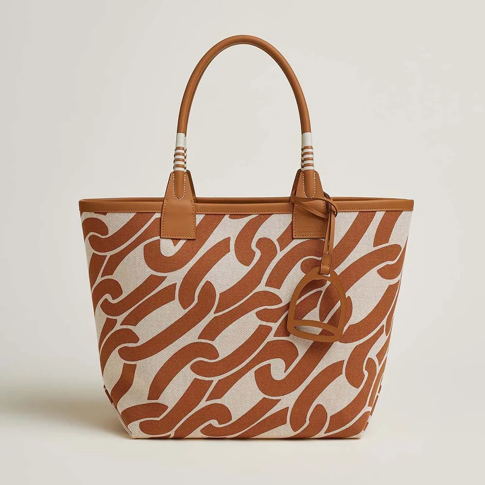 Hermes Steeple 28 Ecru Tote Bag for Unisex in Brown Hermes Steeple 28 Ecru Tote Bag for Unisex in Brown