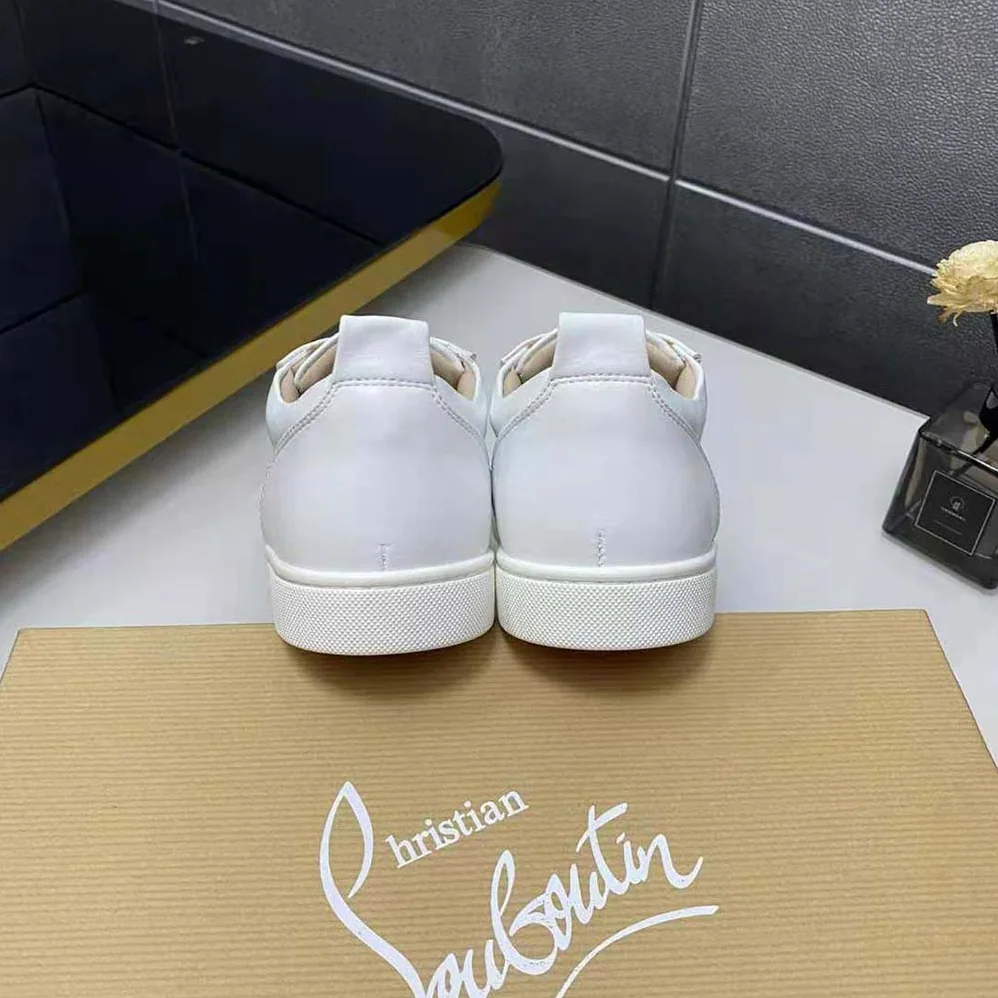 Christian Louboutin Louis Junior Spikes for Men in White