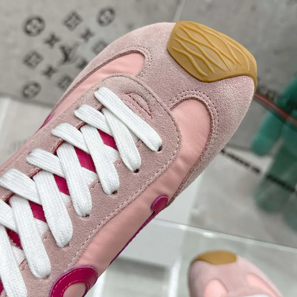 Loewe Ballet Runner 2.0 in Nylon and Calfskin for Unisex in Pink