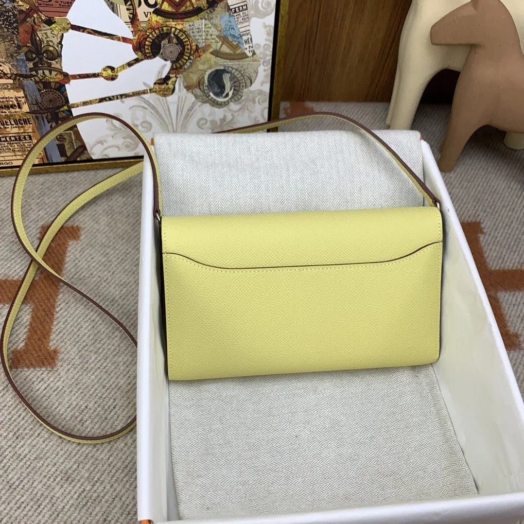 Hermes Constance Long Togo Wallet Yellow, Silver Toned Hardware Bag Hermes Constance Long Togo Wallet Yellow, Silver Toned Hardware Bag
