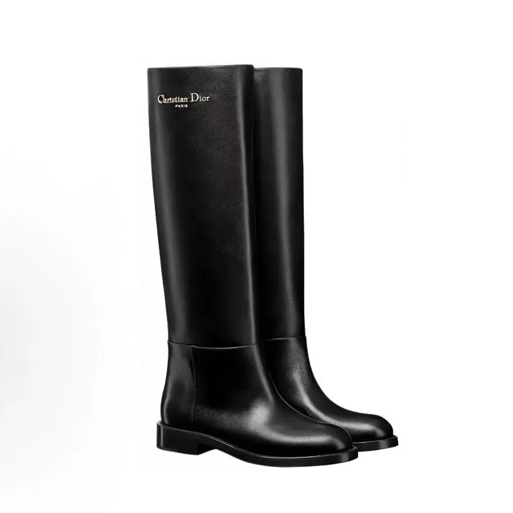 Dior D-Town Boot Black Supple Calfskin for Women