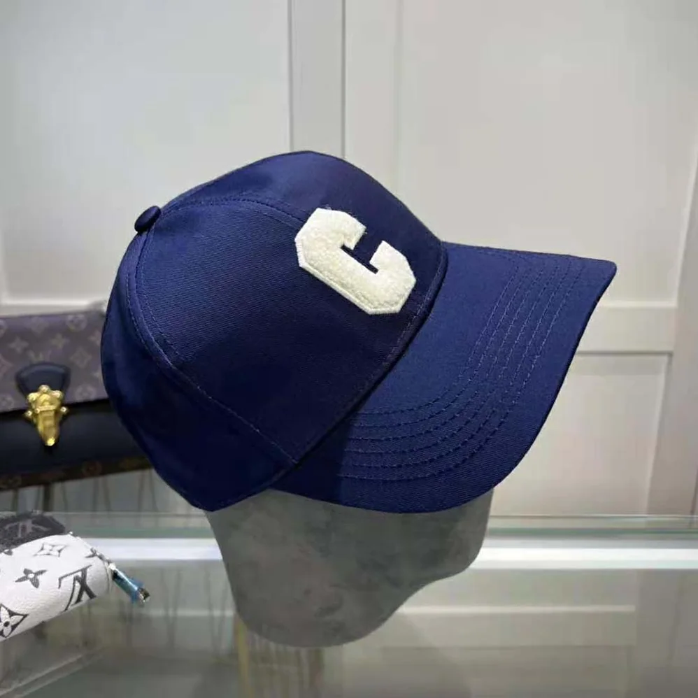 Celine Initial Baseball Cap in Cotton for Women in Navy