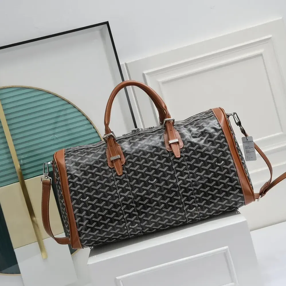 Goyard Boston 50 Bag for Unisex in Brown
