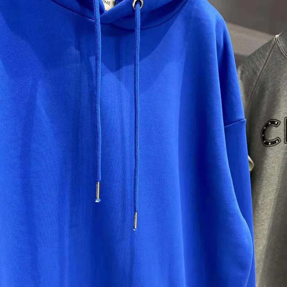 Celine Loose Sweatshirt in Cotton Fleece for Women in Blue Celine Loose Sweatshirt in Cotton Fleece for Women in Blue