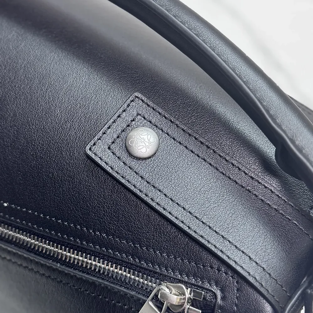 Loewe Small Puzzle Biker Bag for Unisex in Black