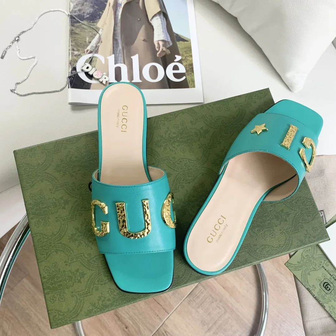 Gucci ‘Gucci' Slide Jade Green for Women