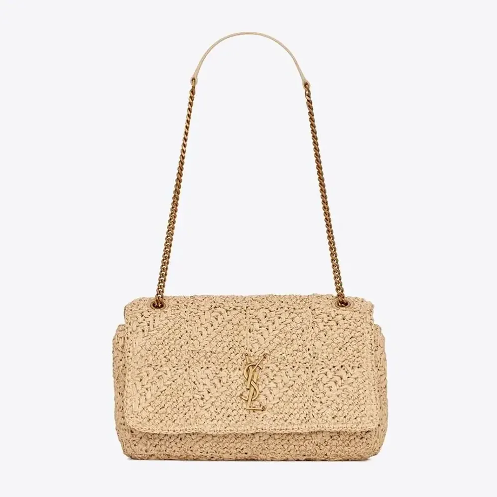 Saint Laurent YSL Jamie Medium in Raffia for Women