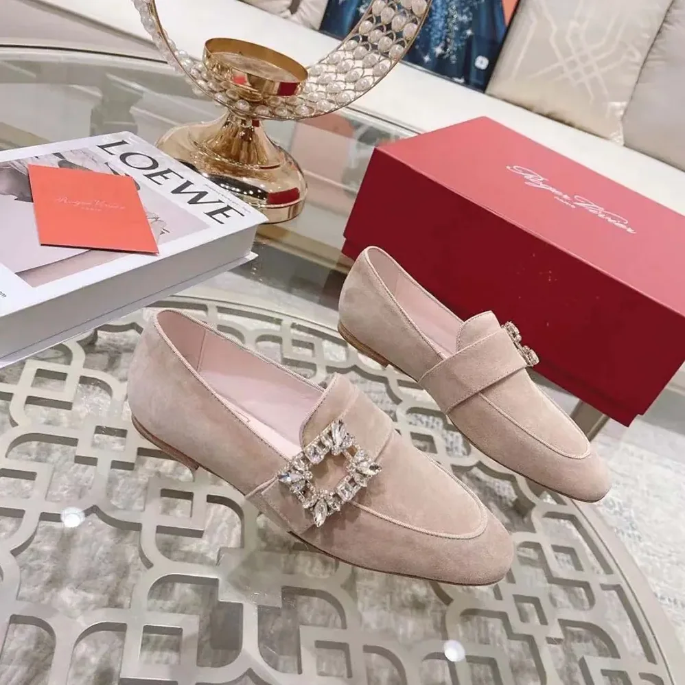 Roger Vivier Mini Broche Vivier Strass Buckle Babies Ballerinas for Women Roger Vivier Mini Broche Vivier Strass Buckle Babies Ballerinas for Women