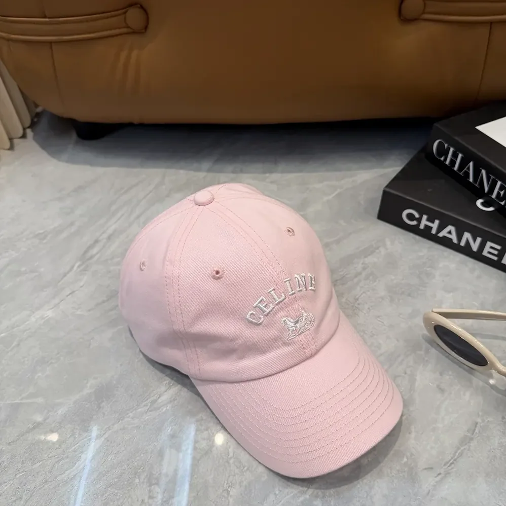 Celine Richelieu Cap In Cotton Twill for Women in Pink Celine Richelieu Cap In Cotton Twill for Women in Pink