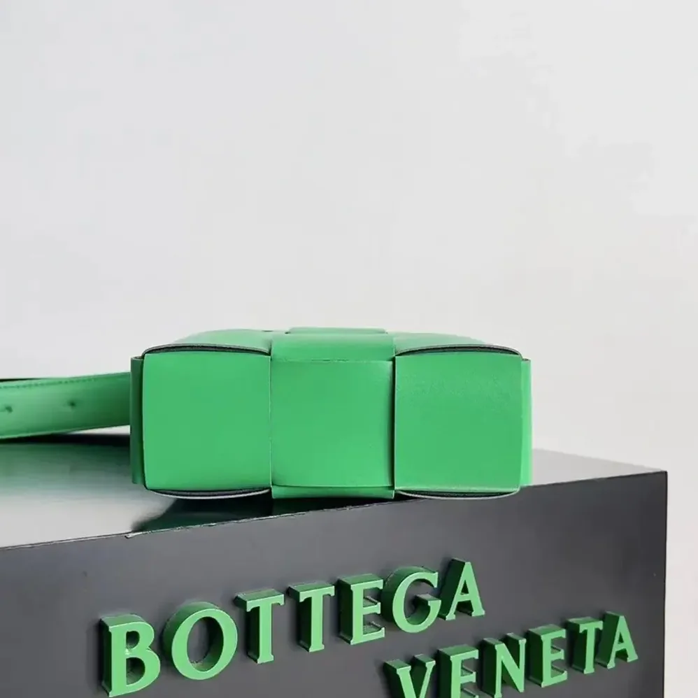 Bottega Veneta Mini Cassette Cross-Body Bag for Unisex in Green
