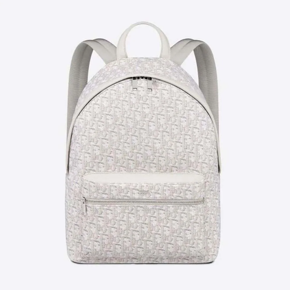 Dior Rider Backpack Beige Dior Oblique Jacquard for Men