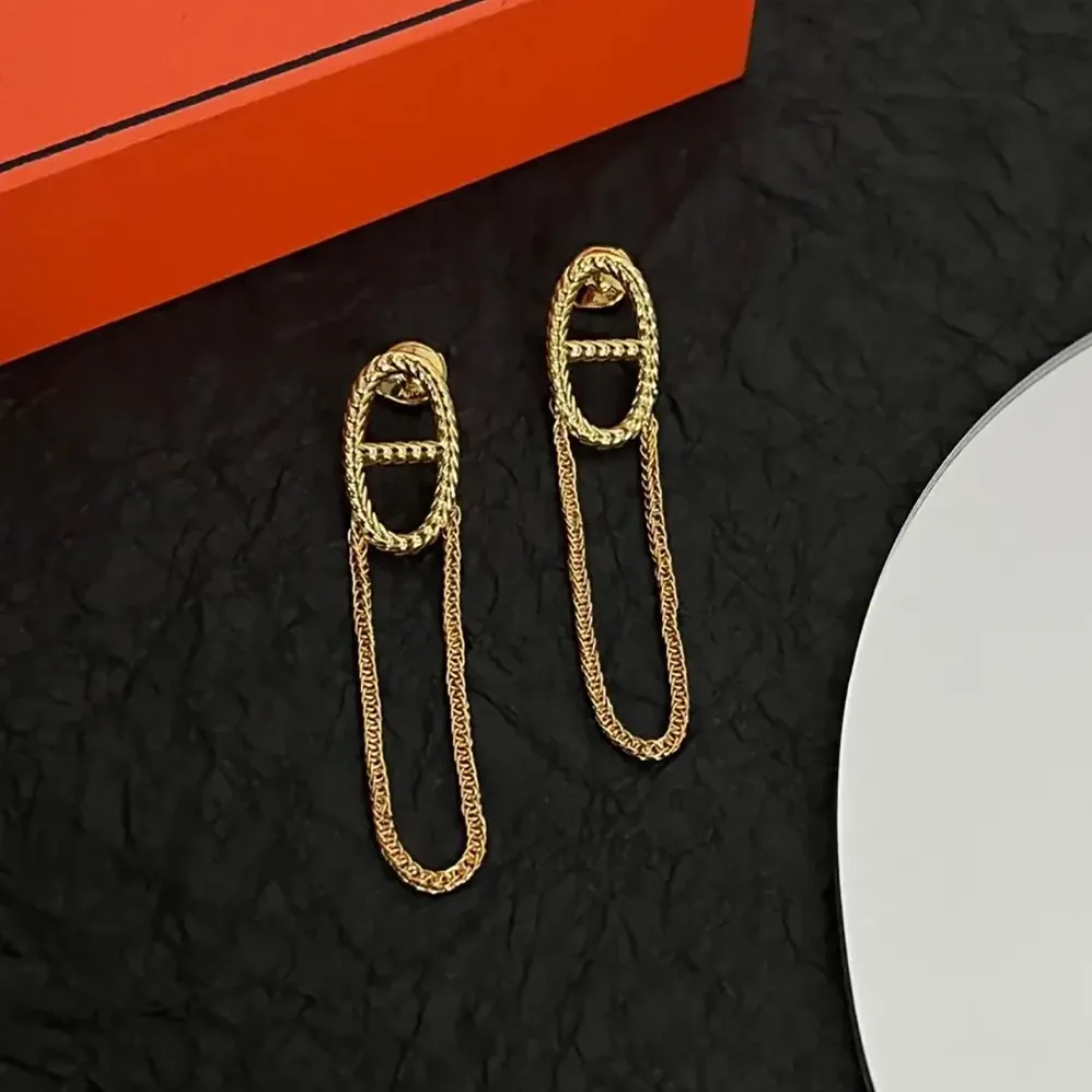 Hermes Chaine D Ancre Danae Earrings H222514Bv00 for Women