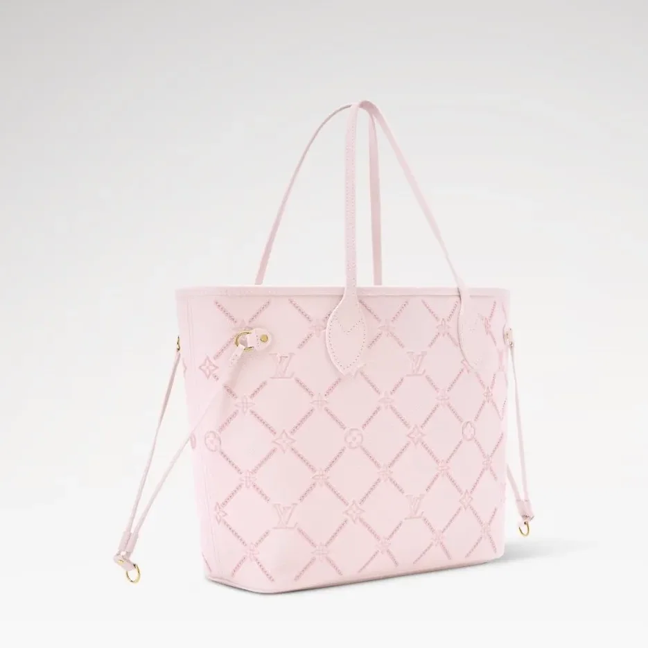 Louis Vuitton Neverfull MM Tote Bag / Light Bliss Couture Gold Hardware