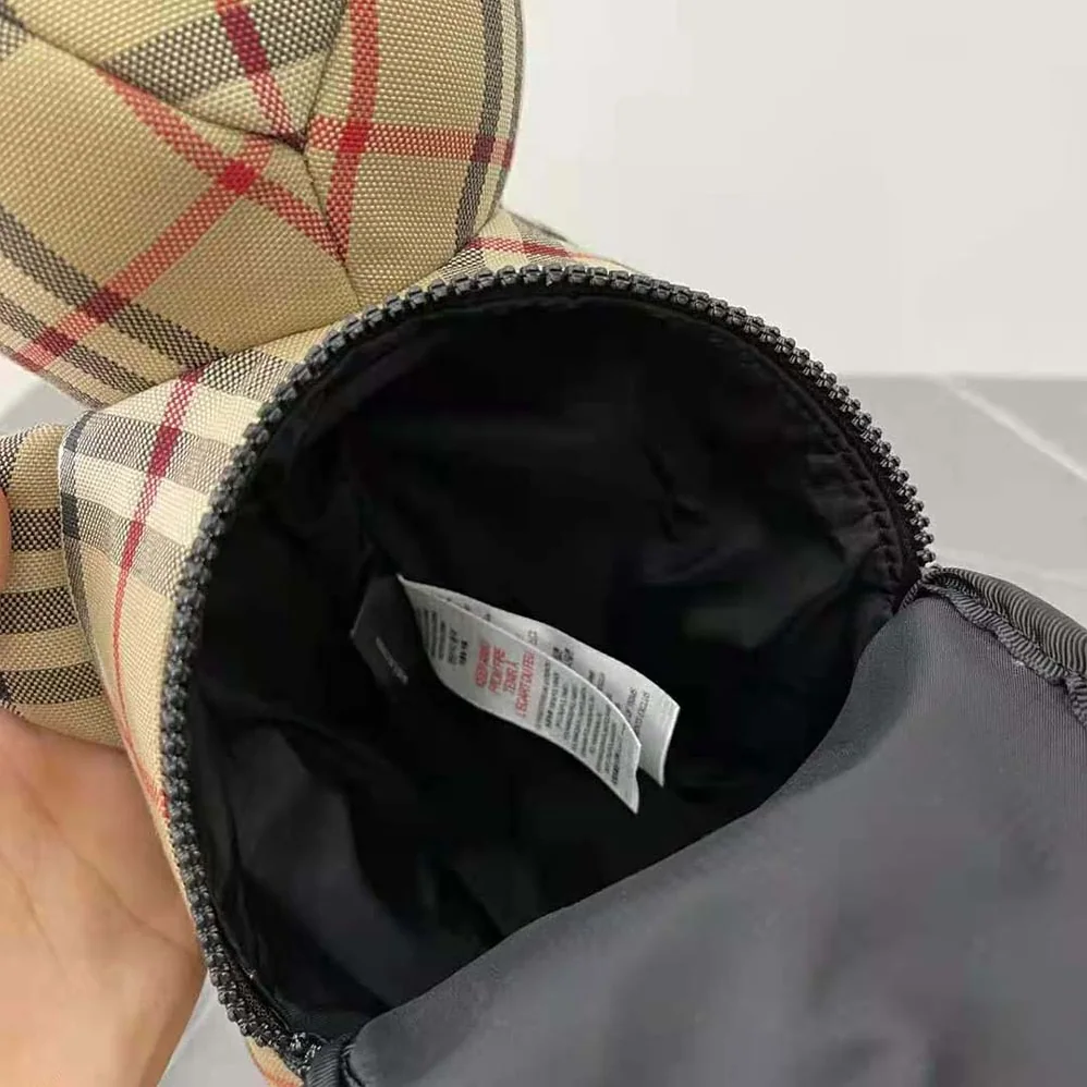 Burberry Exaggerated Check Thomas Bear Bum Bag for Women Burberry Exaggerated Check Thomas Bear Bum Bag for Women