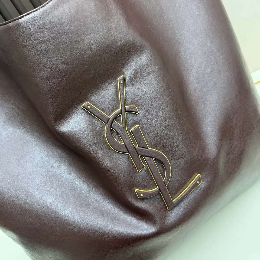 Saint Laurent YSL Icare In Smooth Leather Burgundy for Women