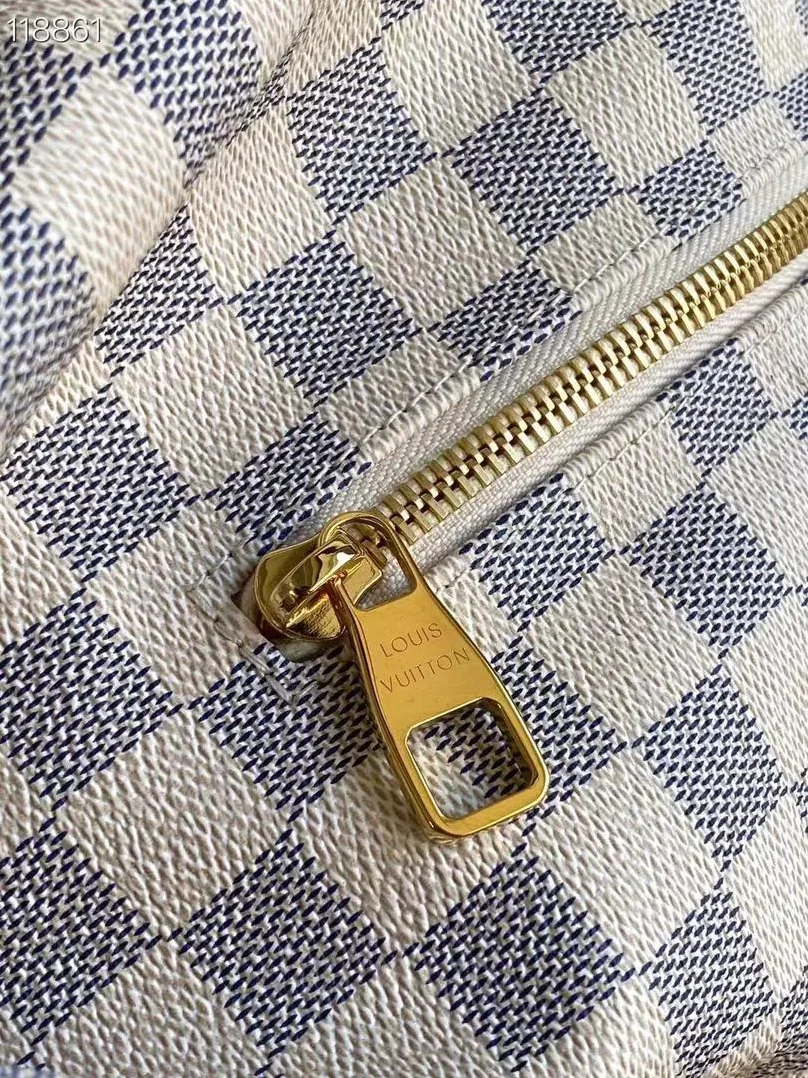 Louis Vuitton Sperone Backpack in Damier Azur Gold Hardware